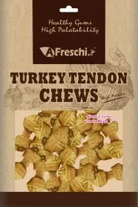 A Freschi Srl 天然火雞筋3吋打結骨 狗小食 130g