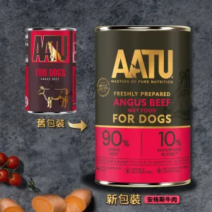 AATU 無穀物主食狗罐頭 安格斯牛肉配方 400g