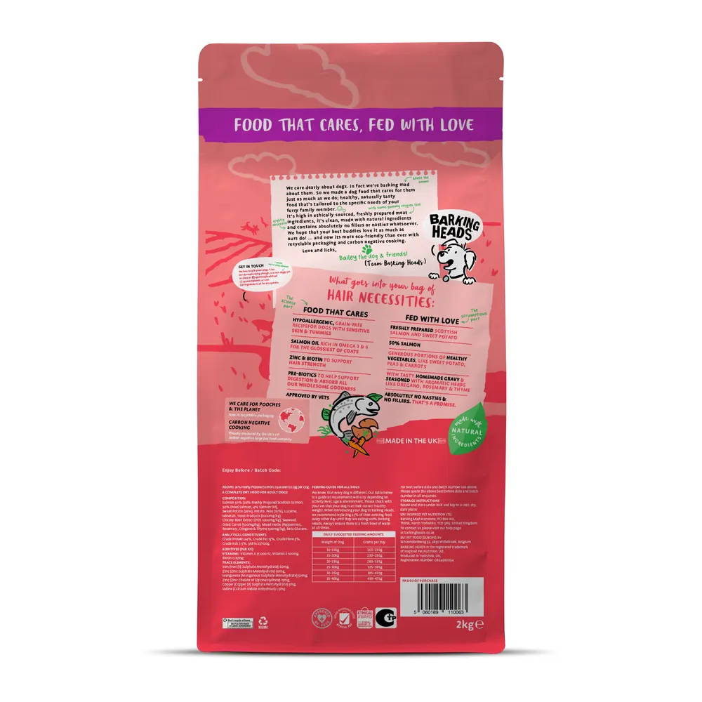 Barking Heads Pooch Salmon 無穀物三文魚成犬乾糧