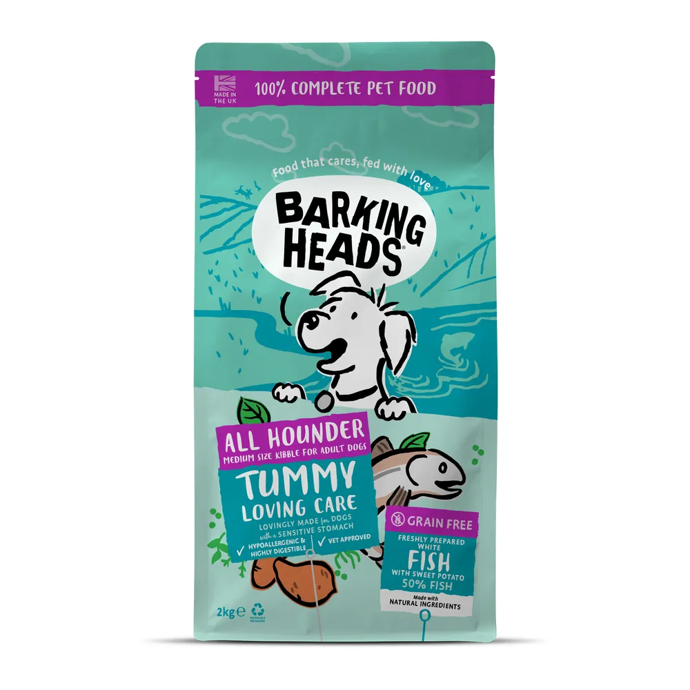 Barking Heads Tummy Loving Care 無穀物魚肉成犬乾糧