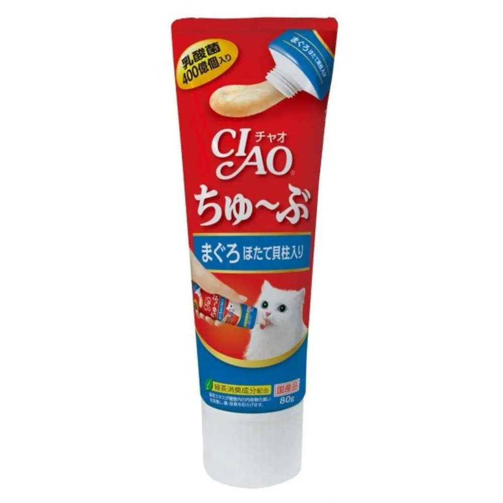 CIAO 乳酸菌 吞拿魚帶子醬 貓小食(唧唧裝)