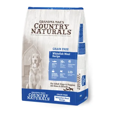 Country Naturals 無穀物白魚及三文魚護心全犬期乾糧