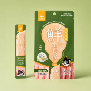 DogCatStar 汪喵星球 貓用水解鮮主食泥 雞肉+鴨肉 12gx4