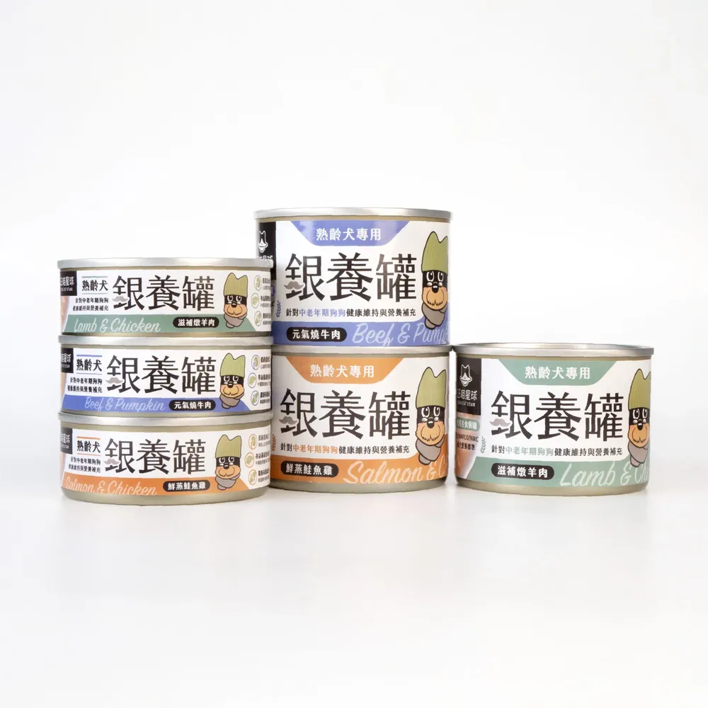 DogCatStar 汪喵星球 熟齡犬95%低鈉無膠主食罐