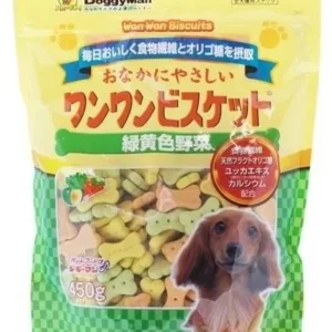 DoggyMan 野菜消臭骨型餅 狗小食 450g