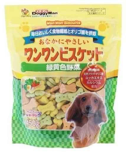 DoggyMan 野菜消臭骨型餅 狗小食 450g