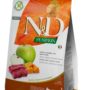 Farmina N&D Pumpkin 南瓜無穀 鹿肉蘋果 成貓乾糧 1.5kg
