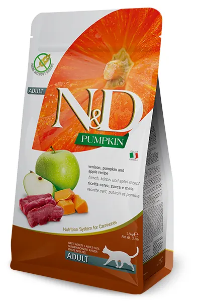 Farmina N&D Pumpkin 南瓜無穀 鹿肉蘋果 成貓乾糧 1.5kg