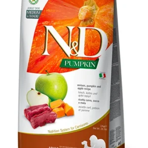 Farmina N&D Pumpkin 鹿肉蘋果無穀物狗糧 大顆粒 Maxi 12kg