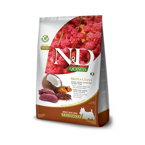 Farmina N&D Quinoa 鹿肉椰子無穀物皮膚保健犬糧 小顆粒