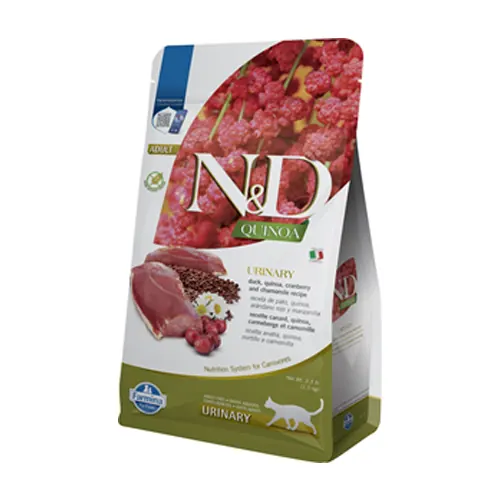 Farmina N&D Quinoa 藜麥機能系列 泌尿道保健 鴨肉小紅莓 成貓乾糧