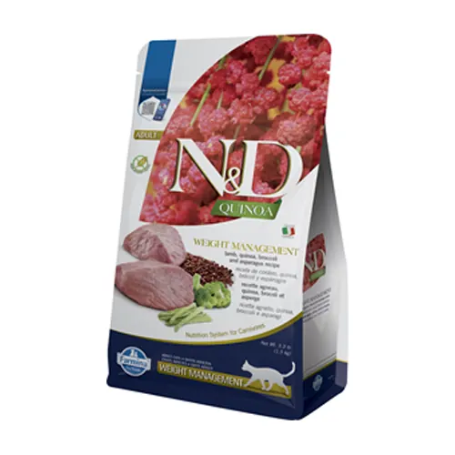 Farmina N&D Quinoa 藜麥機能系列 體重管理 羊肉蘆筍 成貓乾糧
