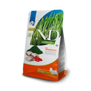 Farmina N&D Spirulina 鯡魚枸杞無穀物成犬糧 小顆粒 MINI
