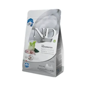 Farmina N&D Spirulina 海鱸魚無穀物狗糧 White Dog 白毛犬 小顆粒