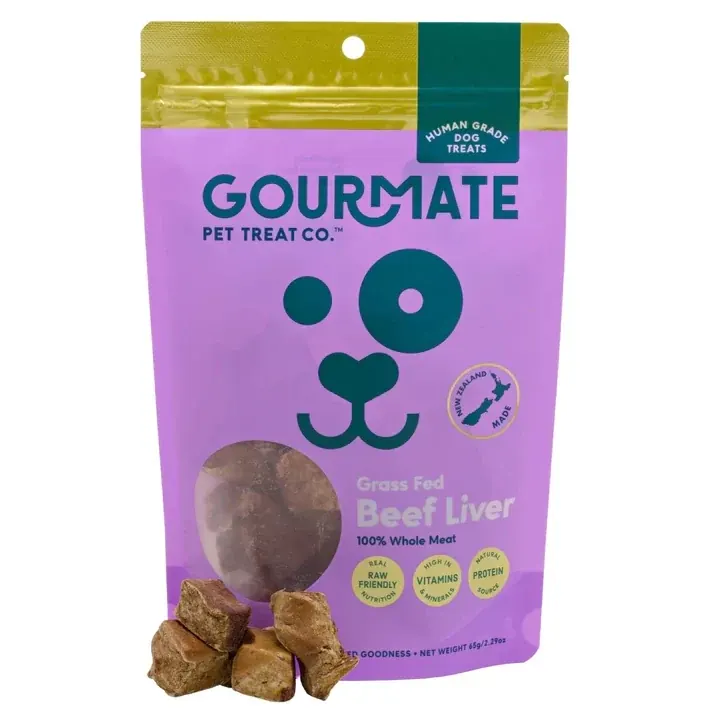 Gourmate 紐西蘭凍乾草飼牛肝 貓狗小食 65g