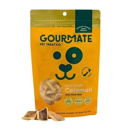 Gourmate 紐西蘭凍乾野生魷魚 狗小食 45g