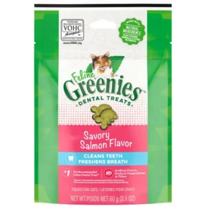 Greenies 貓用潔齒餅 三文魚味 成貓小食 60g