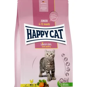 Happy Cat Junior Land-Geflügel 家禽配方 4至12個月幼貓乾糧