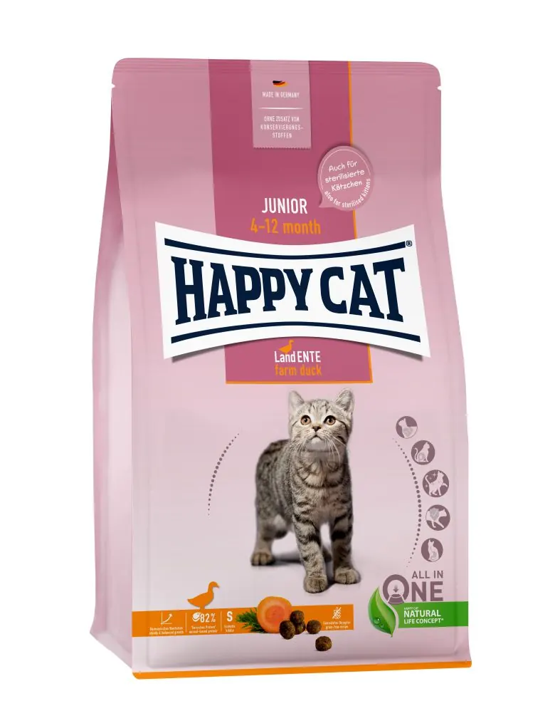 Happy Cat Junior Grainfree 無穀物鴨肉配方 幼貓乾糧