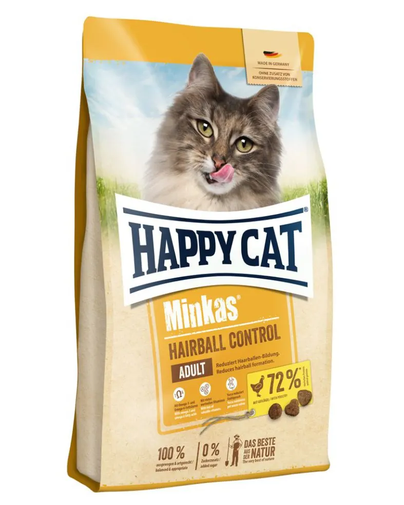 Happy Cat Minkas Hairball Control 化毛球配方 成貓乾糧
