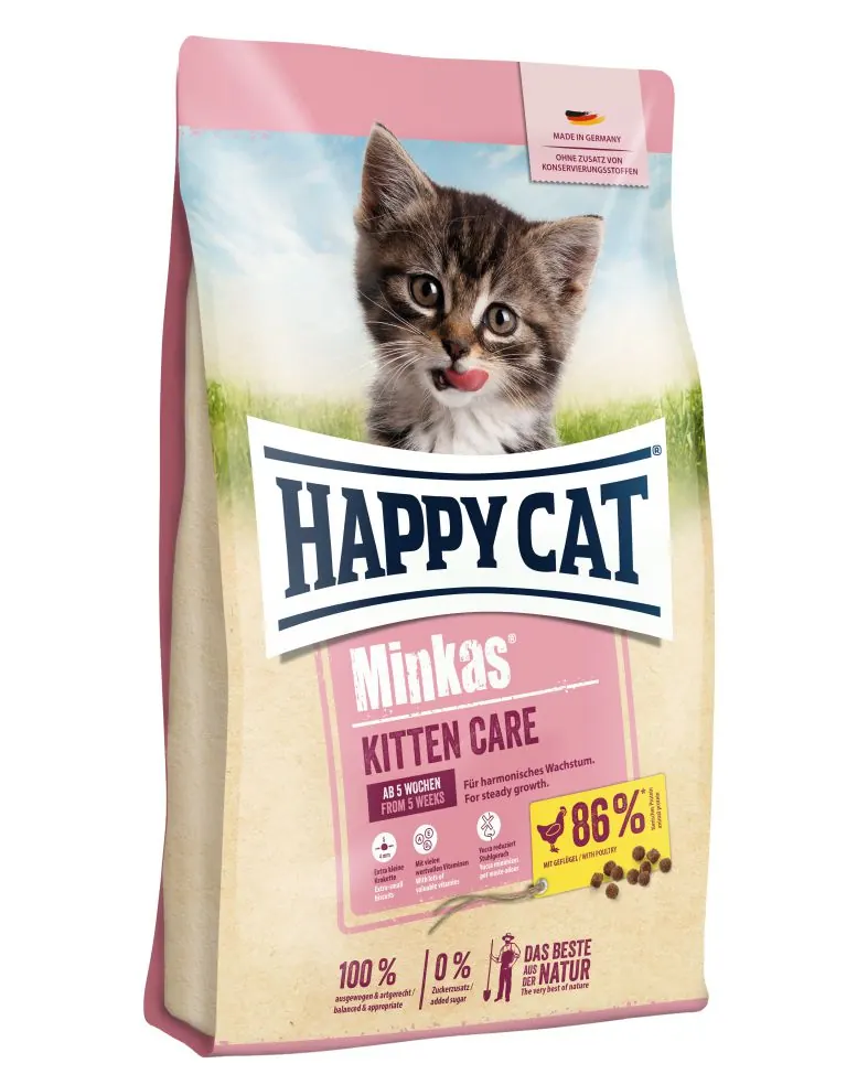 Happy Cat Minkas Kitten Care 家禽配方 初生至6個月幼貓乾糧