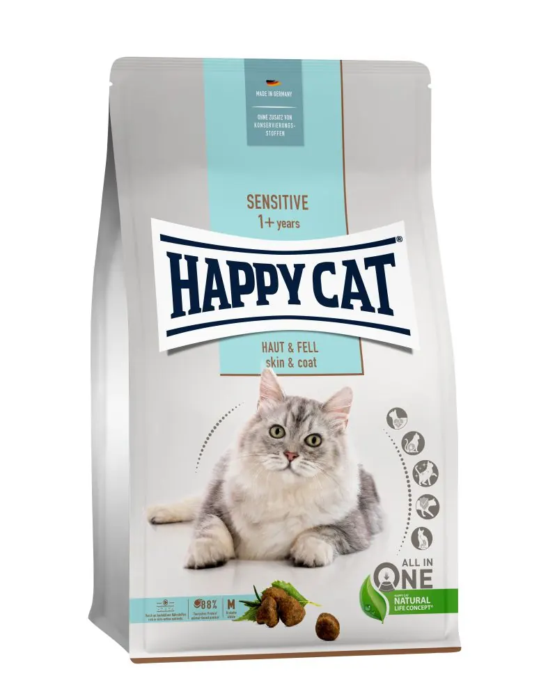 Happy Cat Sensitive Haut & Fell 皮膚及毛髮護理 雞肉配方 成貓乾糧