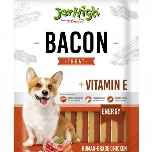JerHigh Bacon 煙雞肉片 狗小食 100g