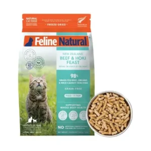 K9 Feline Natural Beef & Hoki Feast 脫水貓糧 牛肉藍尖尾鱈魚 320g
