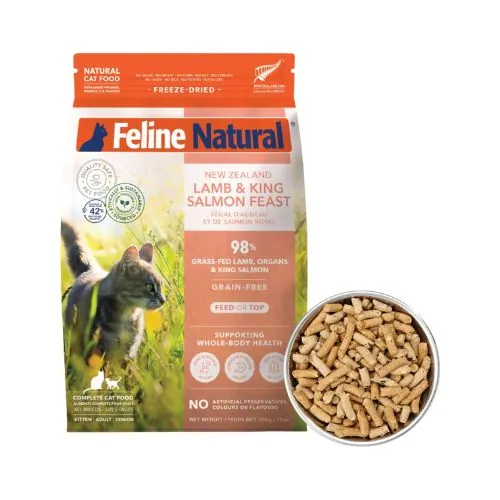 K9 Feline Natural Lamb & Salmon Feast 脫水貓糧 羊肉三文魚 320g