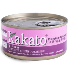 Kakato 卡格 全天然貓狗罐頭 雞、牛肉絲