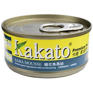 Kakato 卡格 全天然貓狗罐頭 鯖花魚慕絲 70g