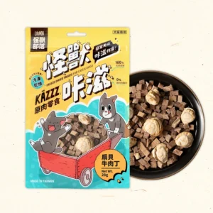 Litomon 怪獸部落 怪獸咔滋 凍乾扇貝牛肉丁 貓狗小食 25g