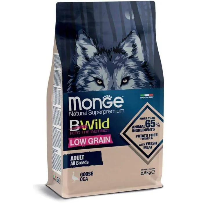 Monge B-Wild 低穀物鵝肉成犬糧