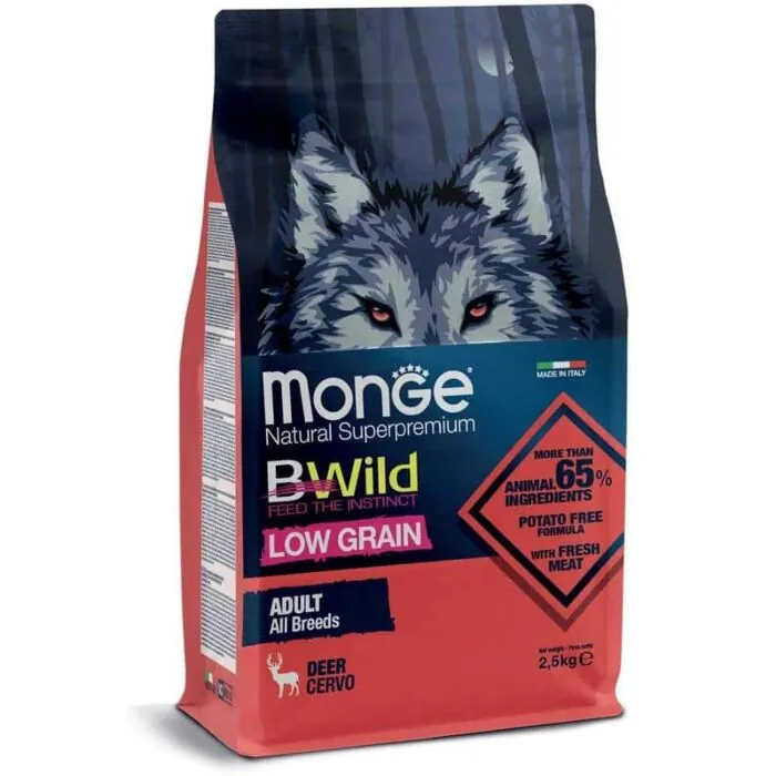 Monge B-Wild 低穀物鹿肉成犬糧