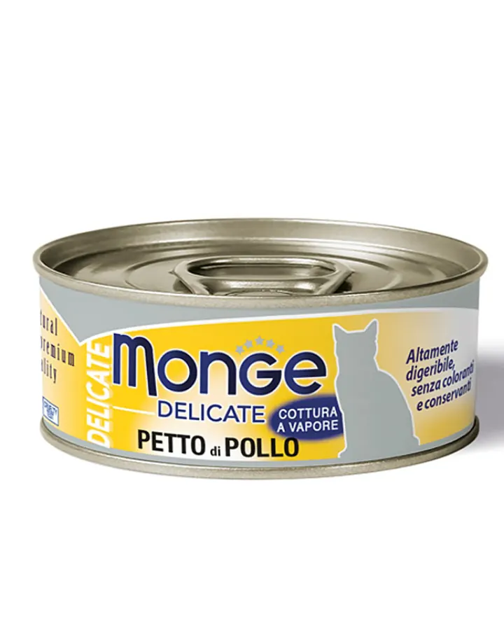 Monge 天然貓罐頭 純鮮雞肉 成貓濕糧 80g