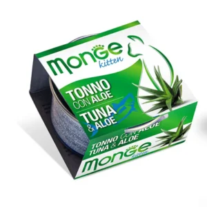 Monge 天然貓罐頭 吞拿魚配蘆薈 幼貓濕糧 80g
