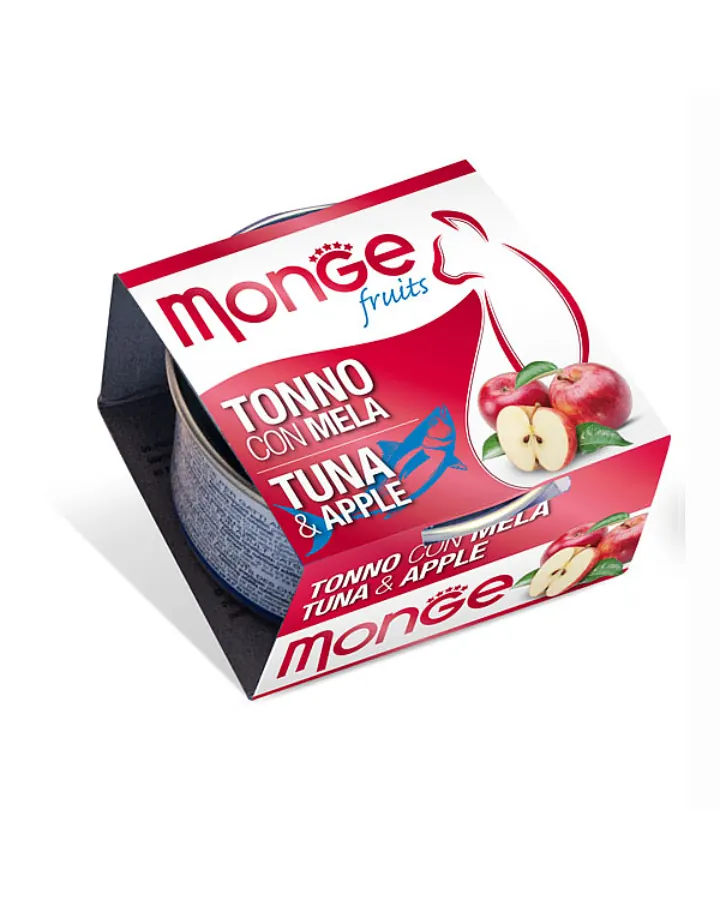Monge 天然貓罐頭 吞拿魚配蘋果 成貓濕糧 80g