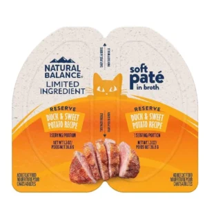 Natural Balance L.I.D. 單一蛋白無穀物 鴨肉甜薯 貓主食杯 2.6oz x10杯