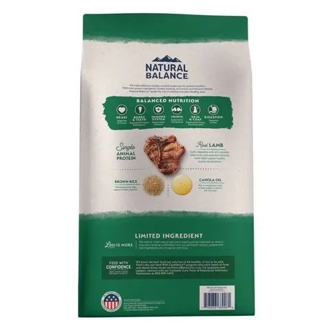 Natural Balance L.I.D. 單一蛋白羊肉糙米成犬糧