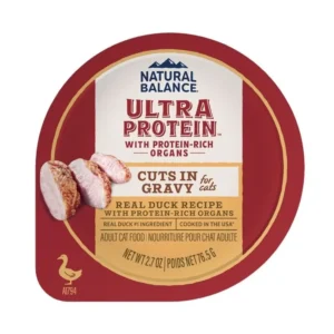 Natural Balance Ultra Protein 頂級系列 鴨肉塊肉汁 貓主食杯 2.7oz x10杯