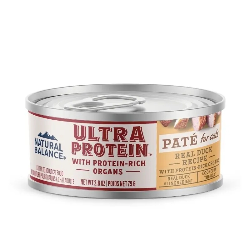 Natural Balance Ultra Protein 頂級系列 無穀物鴨肉肉醬 貓主食罐 2.8oz x24罐