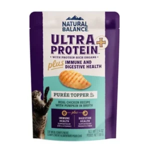 Natural Balance Ultra Protein Plus 超‧頂級 雞肉南瓜肉泥 貓佐餐濕包 2.4oz x24包