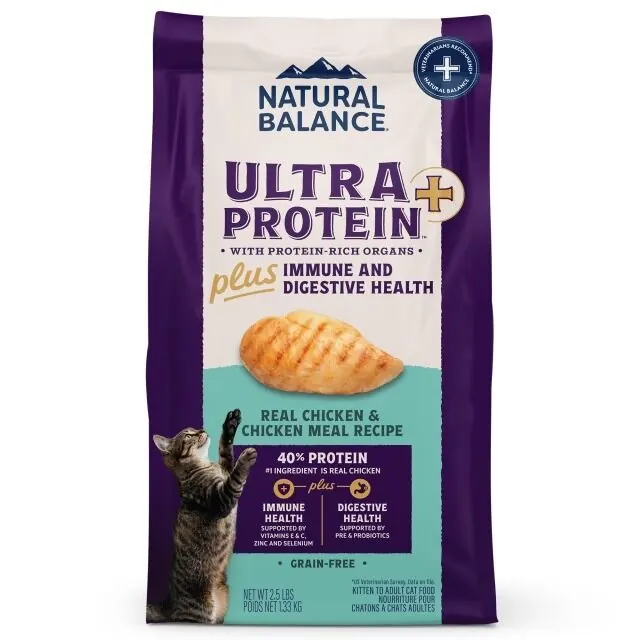 Natural Balance Ultra Protein Plus 超‧頂級 無穀物雞肉 成貓乾糧(免疫及消化)