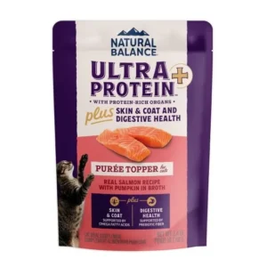 Natural Balance Ultra Protein Plus 超‧頂級 三文魚南瓜肉泥 貓佐餐濕包 2.4oz x24包