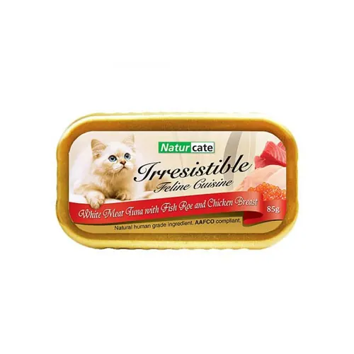 Naturcate 白肉吞拿魚魚子雞肉 天然主食貓罐頭 85g