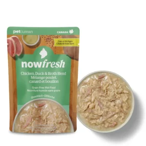 NOW FRESH 全年齡貓雞肉及鴨肉肉絲湯包 主食貓濕糧 71g x24