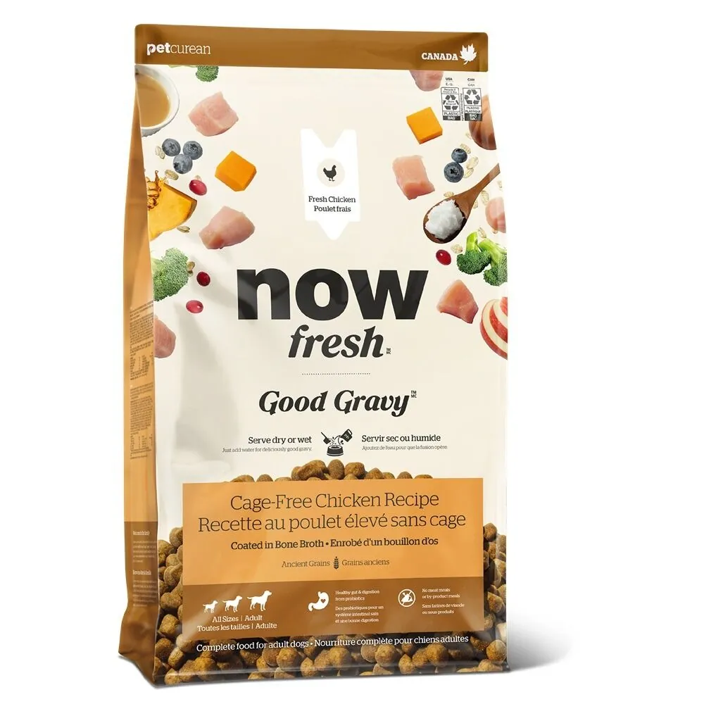 NOW FRESH! Good Gravy 骨湯外層成犬乾糧 走地雞配方(含古代穀物)
