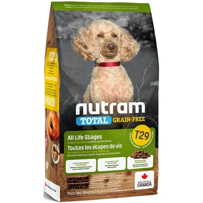 Nutram 紐頓 T29 Total Grain-Free 羊肉扁豆無穀無薯 小型犬全犬糧(細粒)