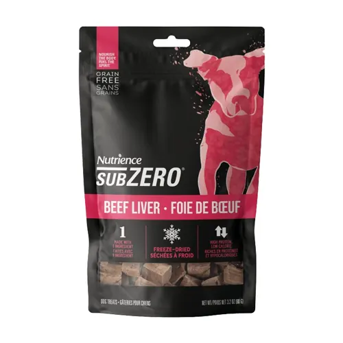 Nutrience SubZero 凍乾牛肝 單一蛋白狗小食 90g