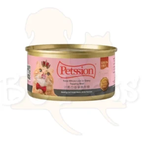 Petssion 比心 汁煮白吞拿魚牛柳 貓主食罐頭 80g（24罐）